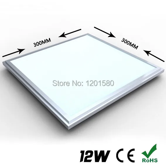 300x300 30x30 LED Lighting Panel, Integrated kitchen office ceiling light built in, 12W 110V