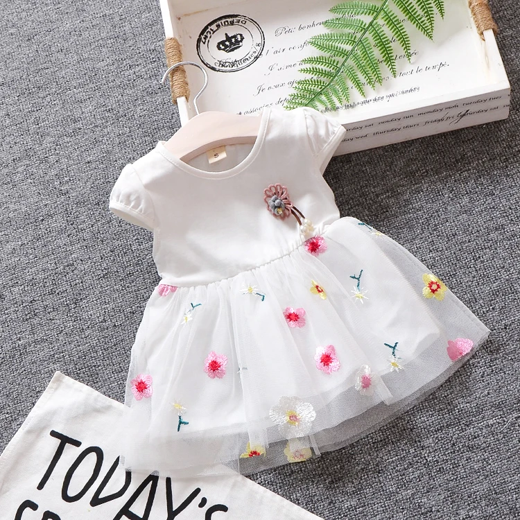 BibiCola/платье для малышей летнее платье-пачка с цветочным рисунком кружевное платье детское платье принцессы для свадебной вечеринки Одежда для новорожденных