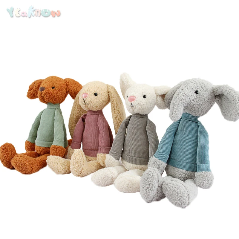 Yeawnow 30 см Кролик Собака слон мягкие игрушки животные Девочки Мальчики плюшевые куклы для детей подарки на день рождения девочка мальчик игрушка