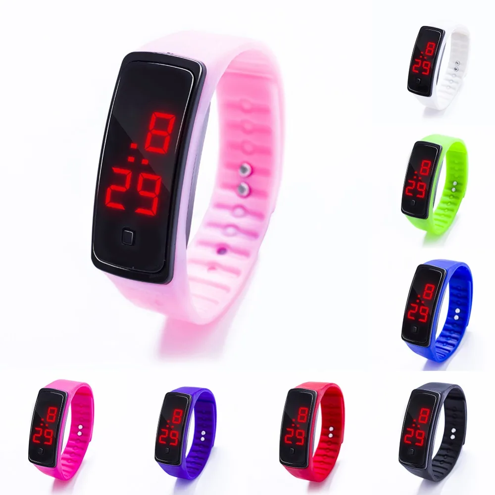 

LED Watch Fashion Sport Digital Watch Silicone Running Bracelet Wrist Watch