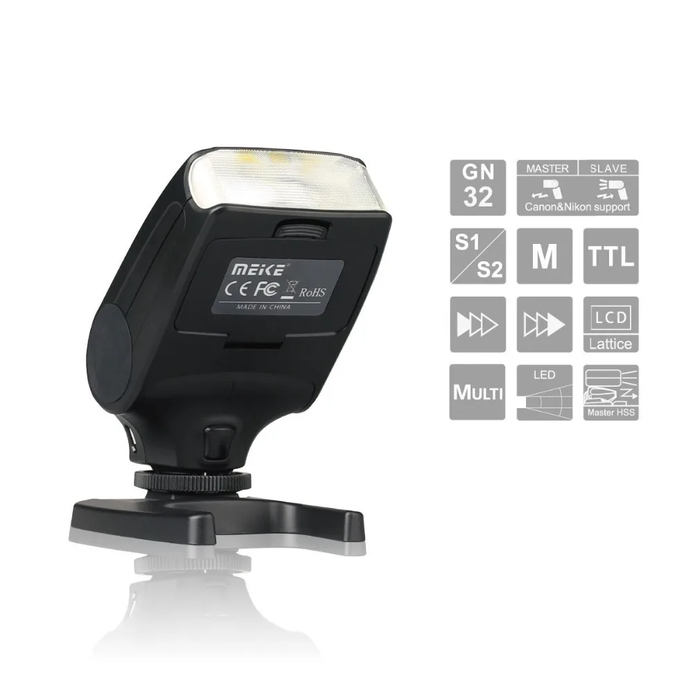 Мини-Вспышка Speedlite MEIKE MK320 ttl вспышка для цифровой однообъективной зеркальной камеры Canon EOS 5DII 6D 7D 40D 50D 60D 70D 550D 600D 650D 700D 580EX 430EX камеры