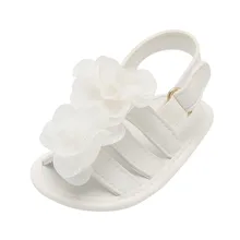 Летние Детские крючки для девочек; кружевные сандалии с пряжкой в цветочек для новорожденных девочек; коллекция года; обувь для отдыха;# YL1