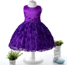 2017 New autumn and winter Flower Girl Dress children dress baby princess dress First Communion Dresses For Girls Ki
