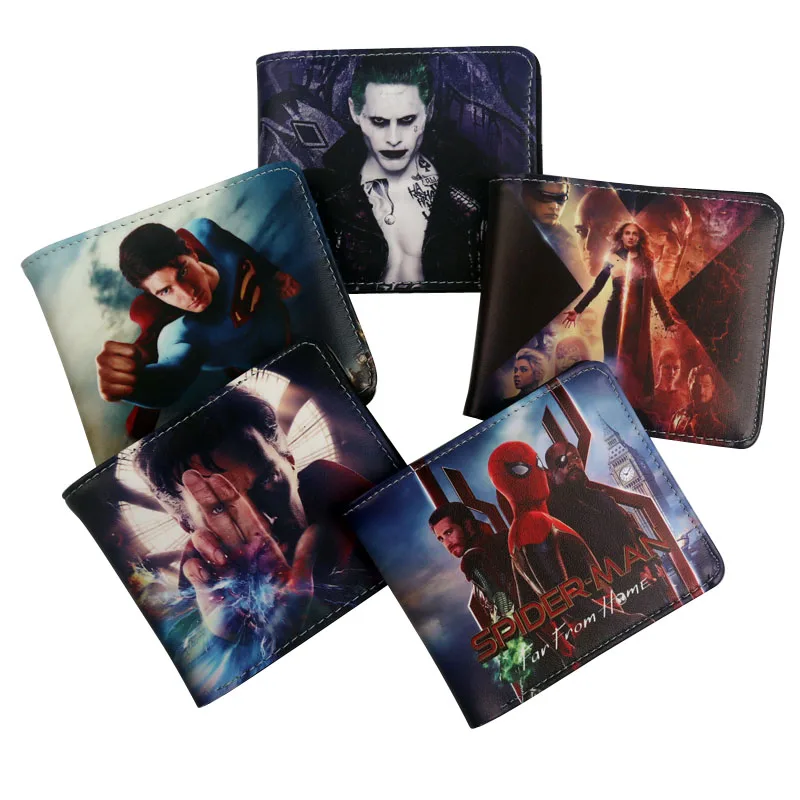 

wallet men Cartoon Doctor Strange Joker Spider-Man wallet Card Holder