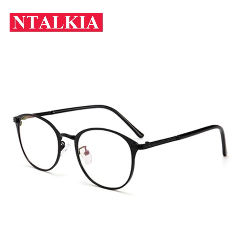 New Fashion Square Metal Glasses Frame For Women Men Computer UV Protect Glasses High Quality Eyeglasses Retro Black Eyewear