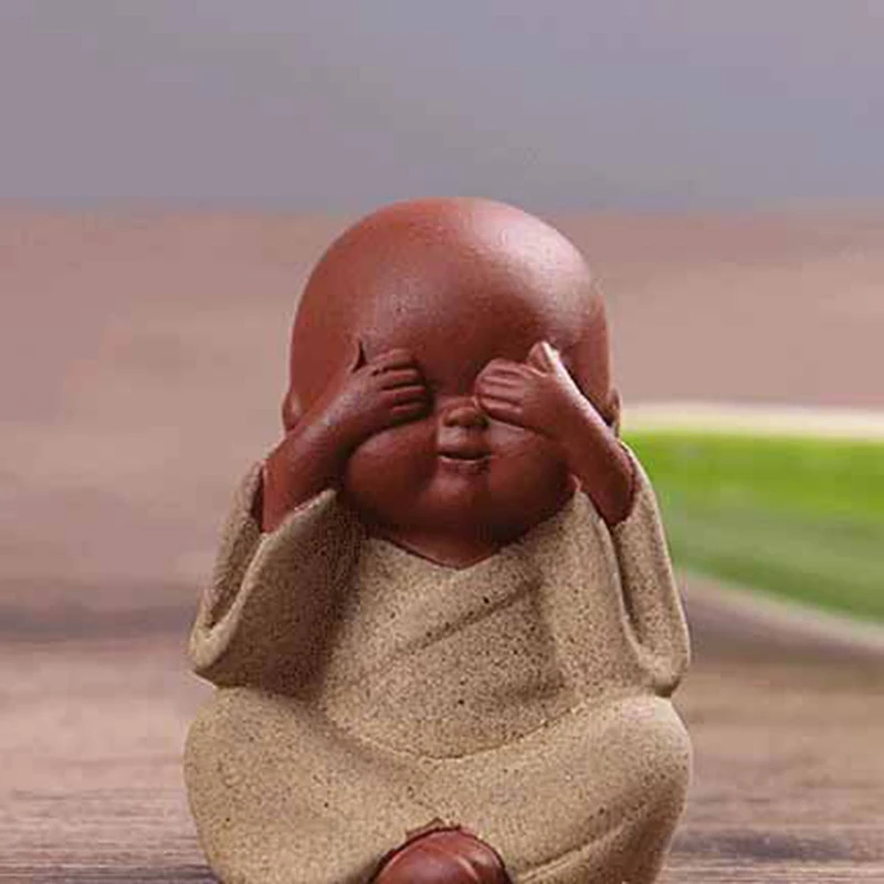 1 шт. ручной работы чайный набор кунг-фу Будда чай питомец фиолетовый песок Будда монах чай Декор подноса аксессуары