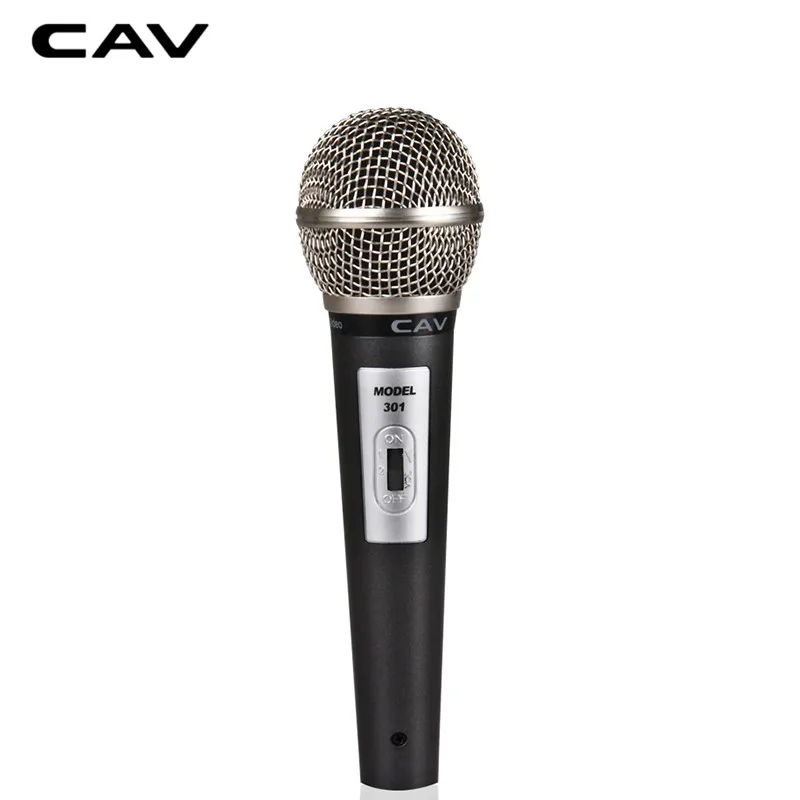 CAV M301 Handheld Microphone Kara OK Gray Wired Omnidirectional High