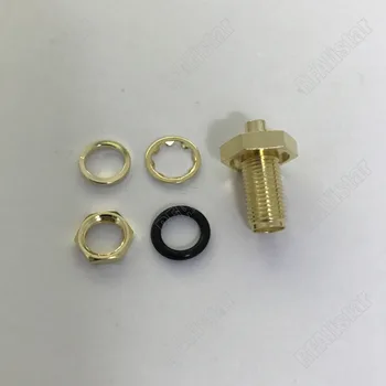 

50 Pieces RF SMA Female Jack Bulkhead Waterproof O-Ring Solder Connector .086 Cable RG405