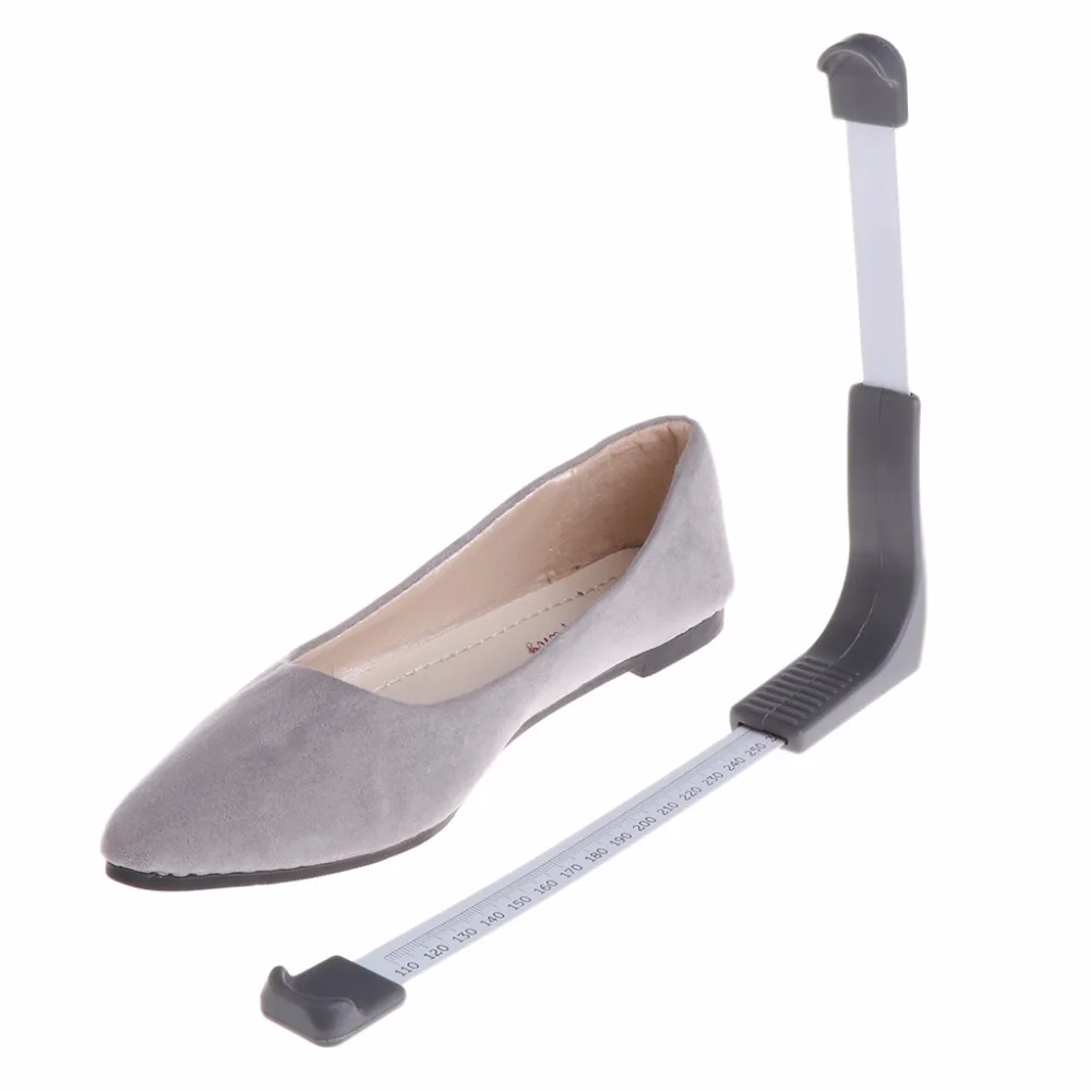 OOTDTY 1 шт. стальная лента+ ABS измерительный прибор для измерения размера обуви для взрослых и детей измерительная линейка для размера стопы/размер обуви 110-320 мм
