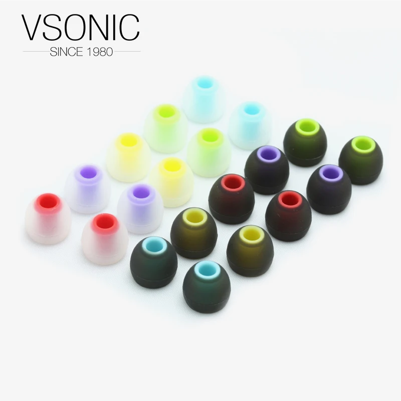 

VSONIC Original Colorful Silicone Case Eartips for in-ear Earphones VSD1S/VSD2S 2Si/VSD3S/VSD5S/GR07/GR09 etc.