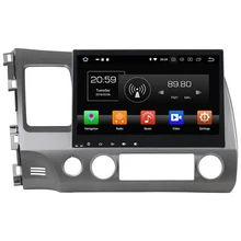 Android 8.0 octa Core 10.1 ”4 GB RAM 32 GB ROM HD GPS Navi estéreo Bluetooth pantalla táctil del coche radios para Honda Civic 2006-2011