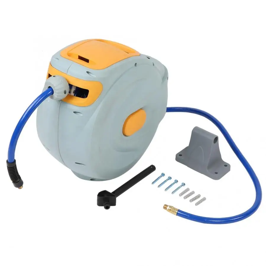 

Pneumatic Cylinder 15m Retractable Plastic Air Compressor Hose Reel with 1/4NPT-18 Interface Pressure Switch Air Compressor
