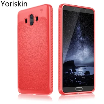 

Ultra Thin Litchi Texture Soft Skin TPU Phone Case For Huawei Mate 10 Anti-Dorp Shockproof Case Back Cover Fundas/High Quality