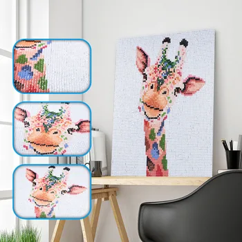 

5D DIY Diamond Painting Animals Full Drill Square Round Diamond Embroidery Giraffe Cross Stitch New Arrival Home Decoration