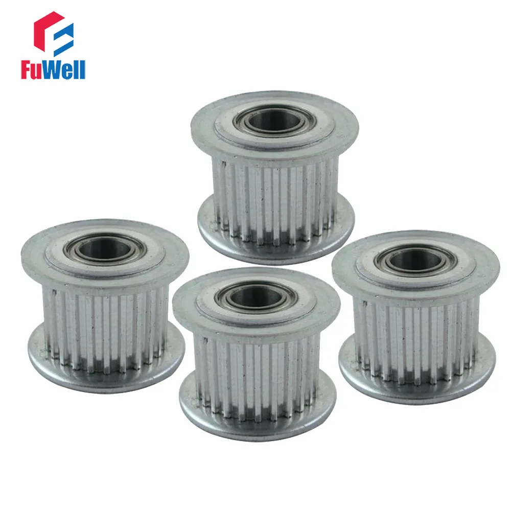 4pcs MXL 16T Timing Idler Pulley 7/11mm Belt Width Idle Belt Pulley