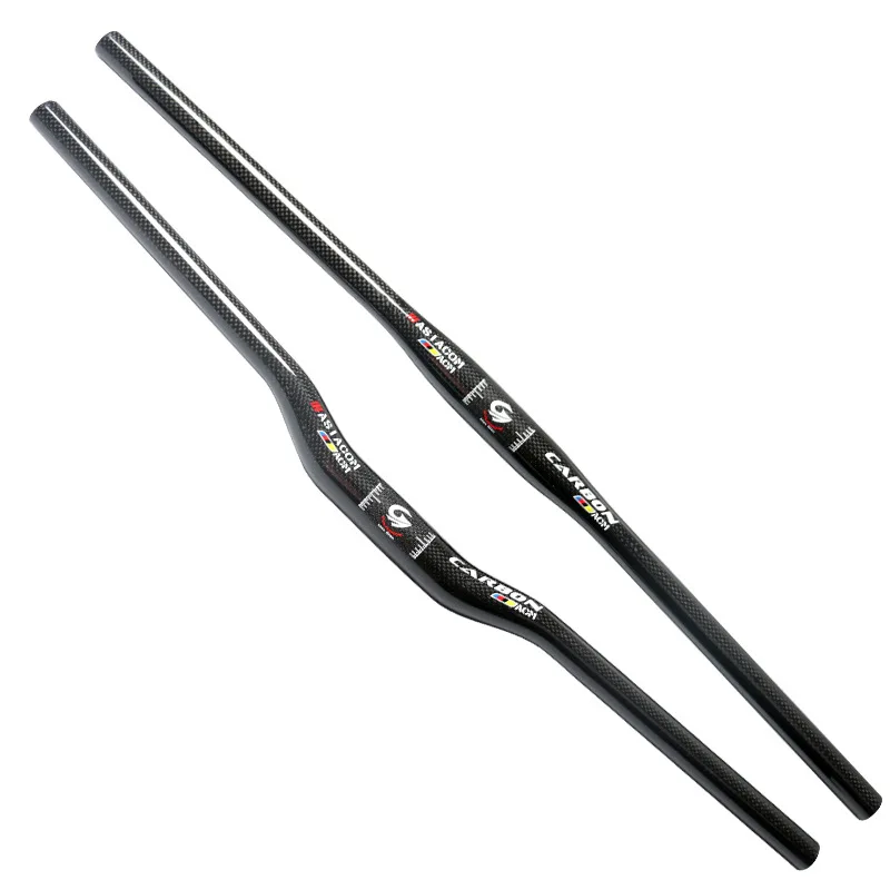 

ASIACOM Full Carbon Fiber Bicycle Handlebar 31.8mm 3K Gloss MTB Mountain Road Bicycle Flat Rise Handlebar Bicycle Accessories