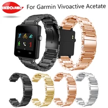 HeroIand Smart Watch Strap Stainless Steel Bracelet Watch Band Wrist Strap For Garmin Vivoactive Acetate Watchbands Correa Reloj