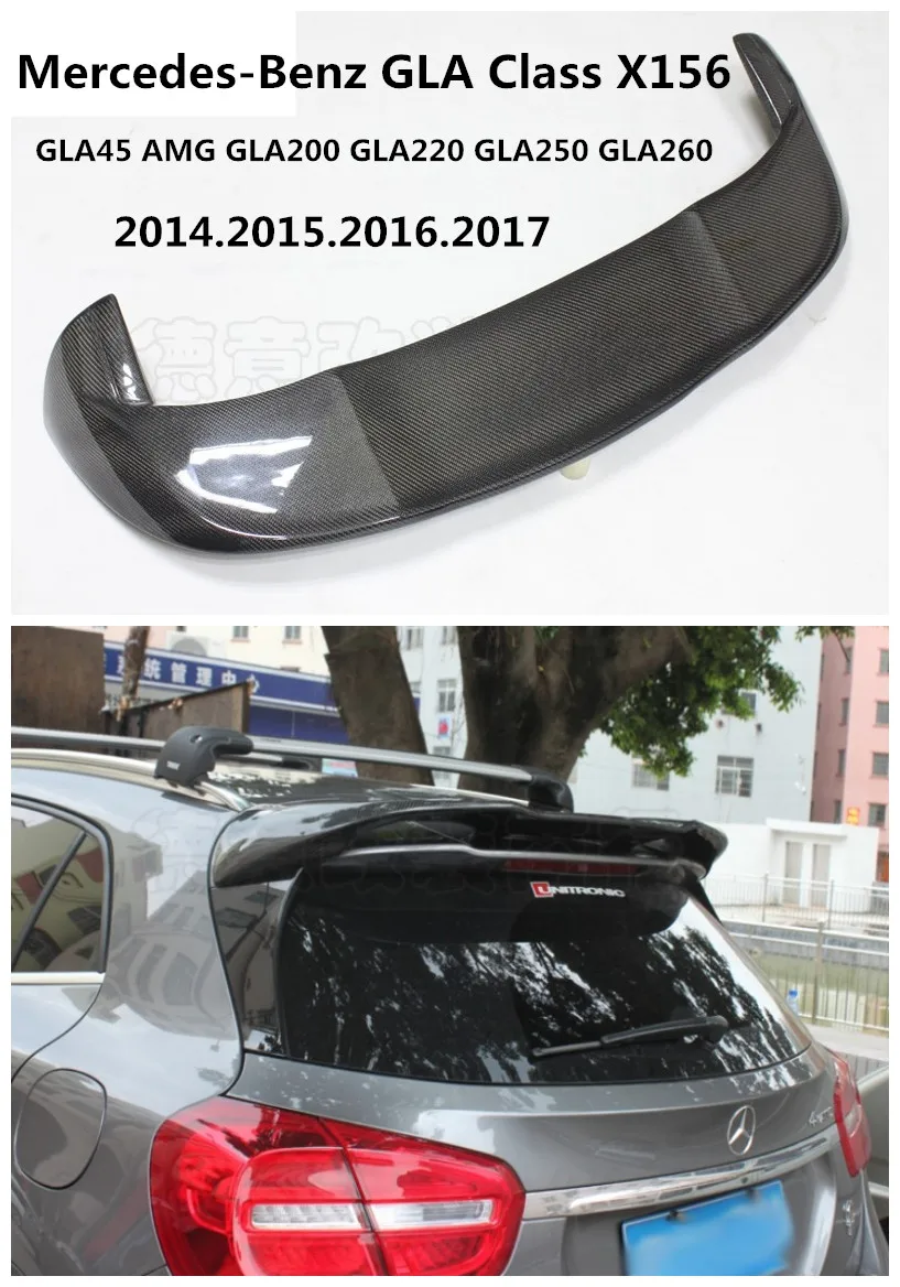 Us 3680 Carbon Fiber Spoiler For Mercedes Benz Gla Class X156 Gla45amg Gla200 Gla220 Gla260 2014 2019 Wing Spoilers High Quality Accessories In