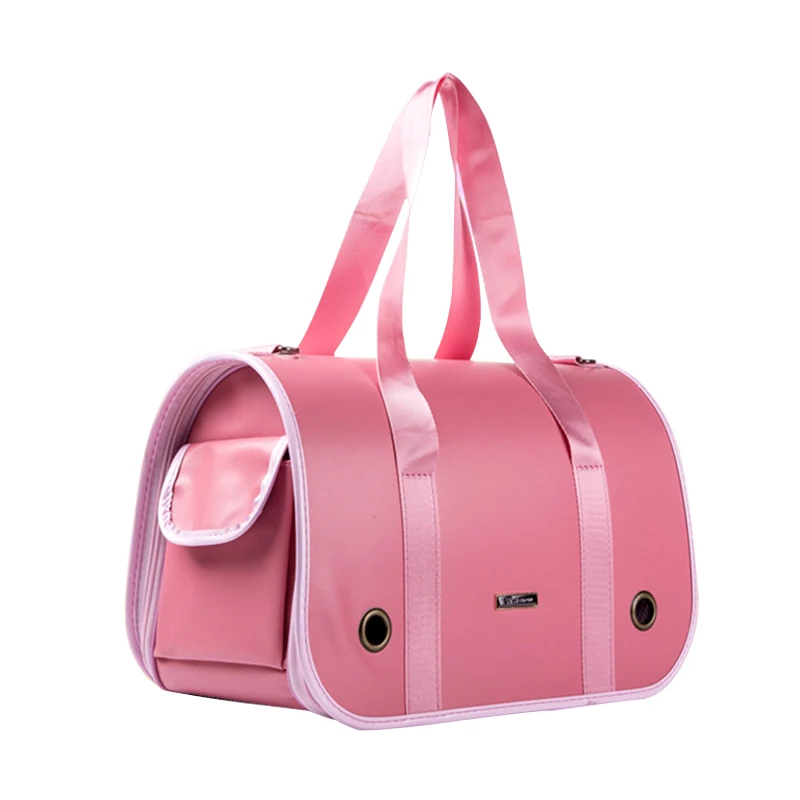 Leather Pet Bags Portable Breathable Pet Backpacks Pets Out Large Space