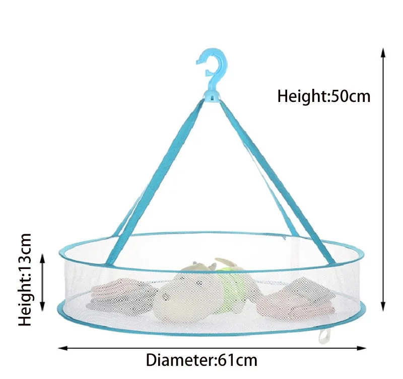 AAG, синяя трехслойная сушилка для белья, складная подвесная корзина для белья, сушилка для белья, свитера, бюстгальтера, тканевая сетка, вешалка для белья
