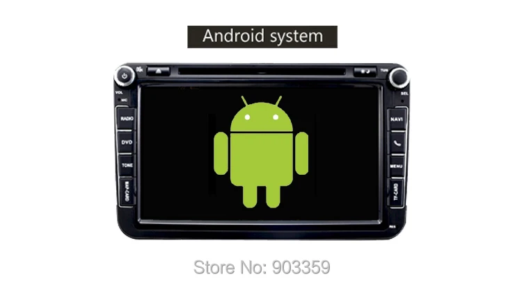 Clearance 2015 NEW 8 inch Car Stereo Android In Dash Car DVD Player Stereo FM For VW SKODA JETTA Passart GOLF TIGUAN Bluetooth 2 Din 1