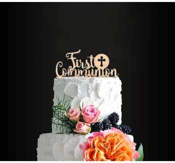 

Catholic Cake Toppers Selection, Baptism Christening Decorations, "A Child of God", "God Bless", "First Communion"