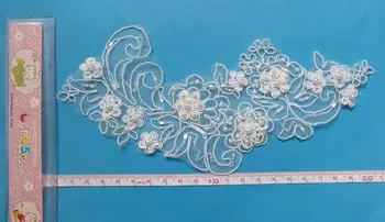 

European and American paragraph handmade beads beautiful flowers,bead lace trim for wedding shoes