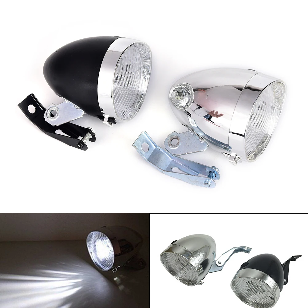 Quality 1 PCS 3 LED Vintage Flashlight Lamp Bicycle Headlight Bike