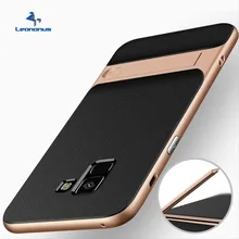 

Hybrid PC Bumper Case for Samsung A8 2018 A8 Plus Back Cover Shockproof Stand Holder Case for Samsung A8 2018 Protective Shell