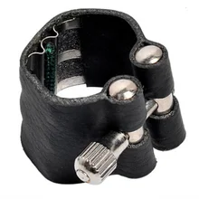 2 шт.(Фирменная Высококачественная кожаная Лигатура застежка мундштука w/откорм для альт тенор саксофон стандартная Прямая поставка