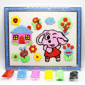 

1 Pc Useful Snow Pearl Mud Painting Hand Painting Art Toys Drawing Play Dough Toys Set Board DIY Toy for Children