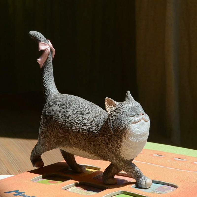 المبدع شخصية القط الحلي غرفة معيشة صغيرة خزانة زينة سطح ديكور هدايا عيد بوعاء النباتات العرض