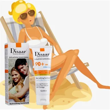 

80ml Isolation Sunscreen Concealer Moisturizing Foundation Makeup Bare Strong Whitening Face Beauty Makeup Sunscreen Concealer