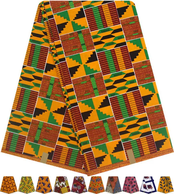 6 ярдов хлопок африканская восковая печать ткань, батик Анкара ткань для Пэчворк африканская настоящая восковая печать Африканская Хлопковая ткань HH-A4