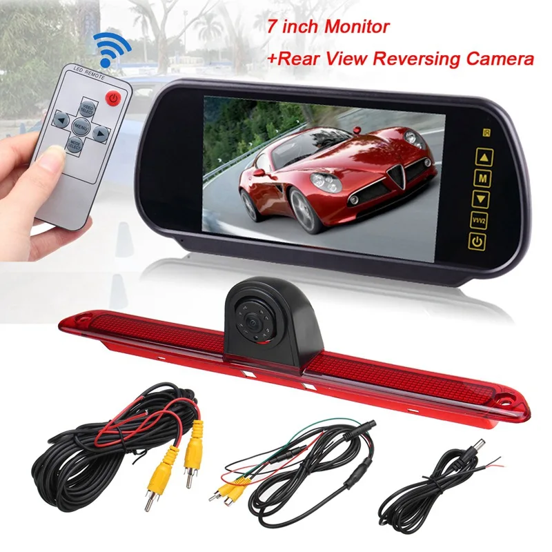 

Car Backup View Camera Brake Light IR Rear View Reversing Camera 7 inch Rearview Display Monitor Kit for Mercedes Sprinter
