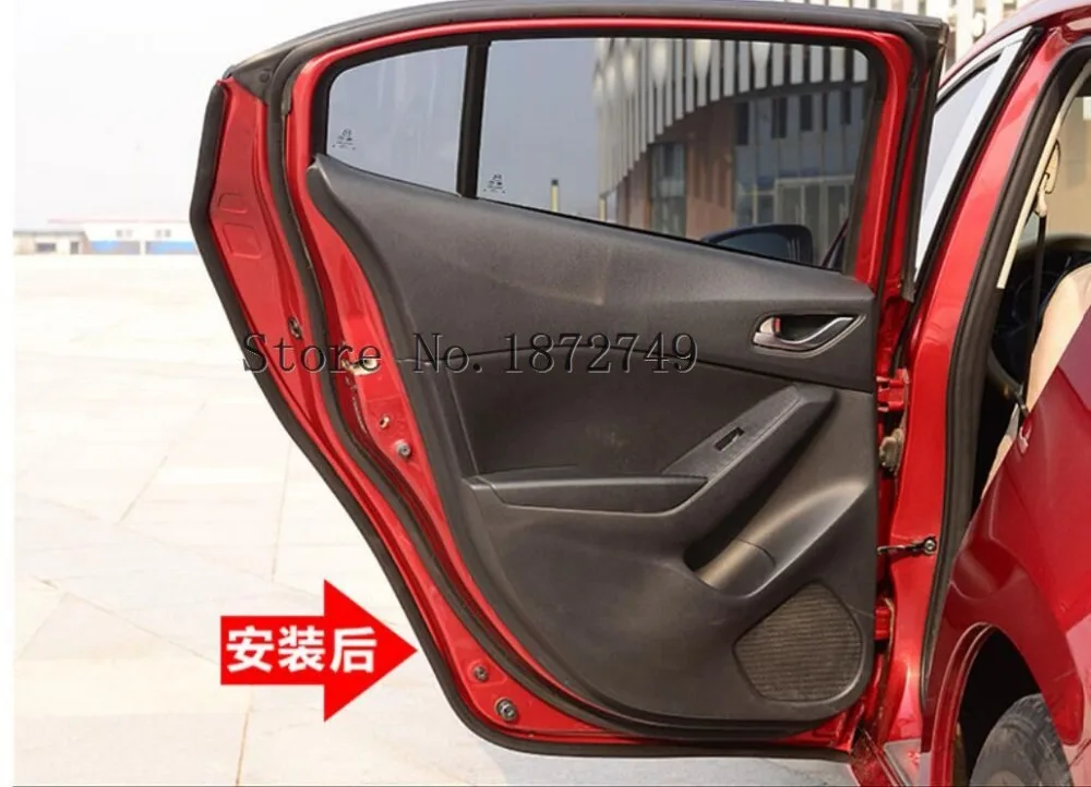 

Rubber Car Front Rear Door Seal Strip Soundproof Door Sealing Edge Trim Sticker Fit For Toyota Camry 2018