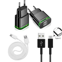 Кабель type C и Micro USB Для huawei P20 Lite P30 Pro P10 P9 Plus P8 Lite 2USB быстрое зарядное устройство для P Smart Plus