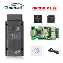 OPCOM V1.99 OBD2 диагностический инструмент для Opel OP COM с PIC18f45 FT232RQ чип высокое качество автомобильный диагностический сканер
