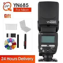 Светодиодная лампа для видеосъемки YONGNUO YN685 YN-685 Беспроводной 2,4G HSS ttl/i ttl Вспышка Speedlite с радиоприемник для вспышки для Nikon Поддержка YN560 Характеристическая вязкость полимера YN560-TX RF605 RF603