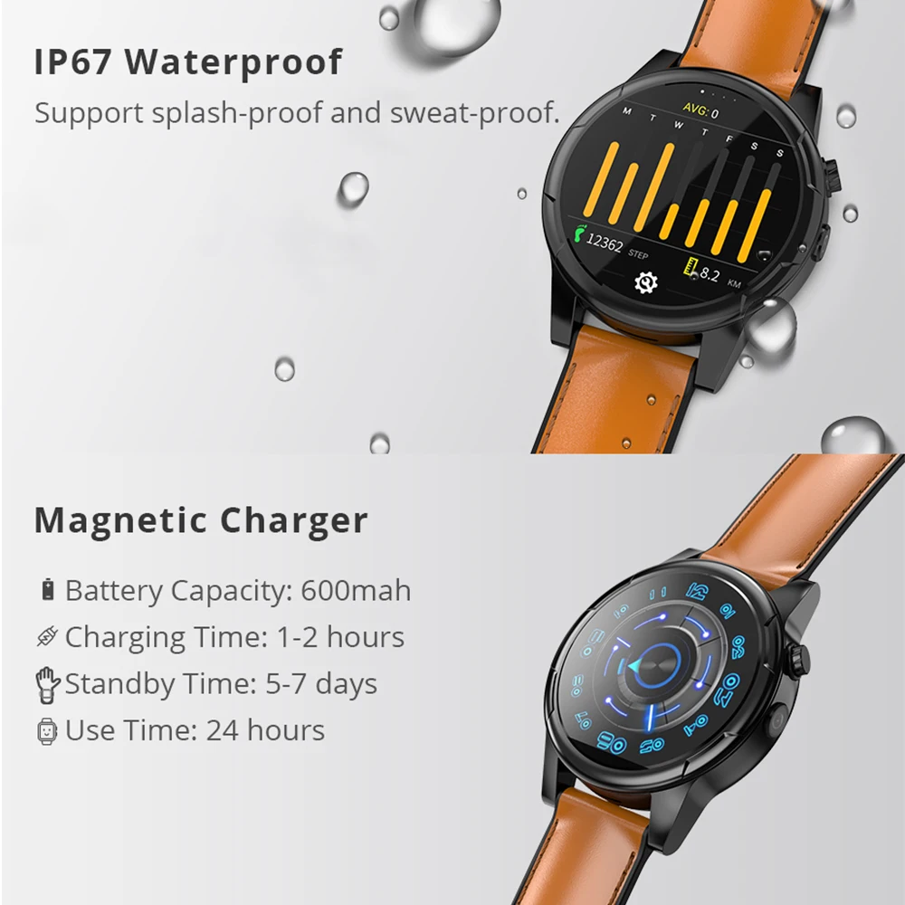 Makibes M361 независимых 4G часы с функцией телефонного звонка 1 61 &quotЭкран gps Для мужчин