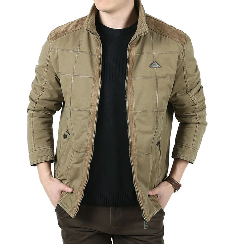 ZHAN DI JI PU зимняя мужская куртка брендовая одежда теплая куртка Мужская Флисовая теплая парка верхняя одежда пальто мужская зимняя куртка M-4XL 143
