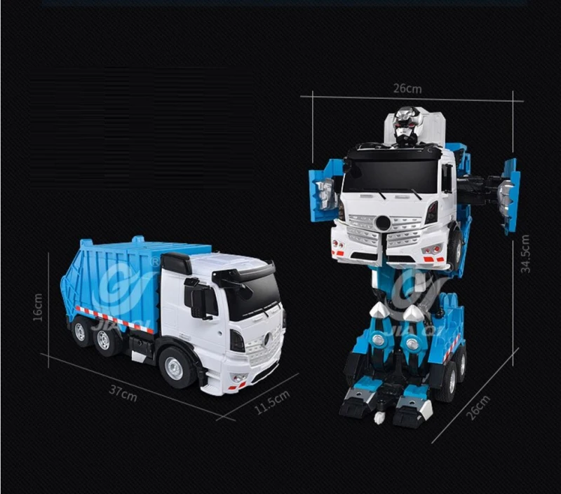 2,4 г речи Управления Робот Трансформер игрушечный автомобиль танцы голосового управления грузовик с подсветкой один ключ деформации