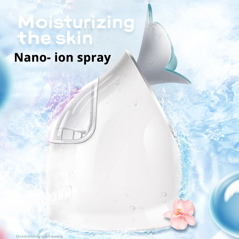  Kingdom Nano Spray Face Steamer Warm Mist Moisturizing Facial Skin Spa Vaporizer Promote Blood Circ