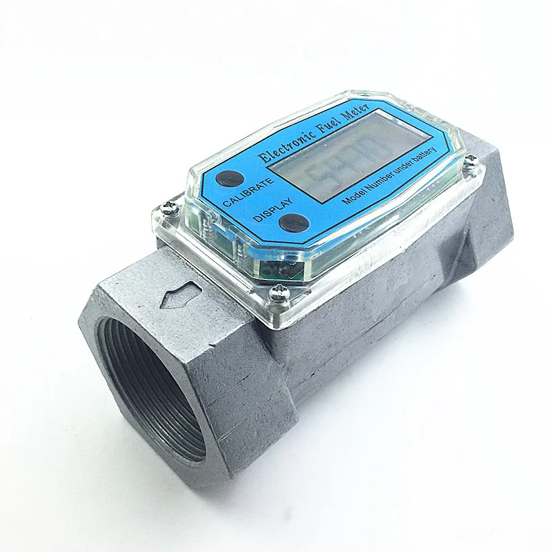 Digital Turbine Flow Meter petrol fuel gauge caudalimetro Flowmeter plomeria Pumping flow indicator sensor Counter DN25 G1.0 6