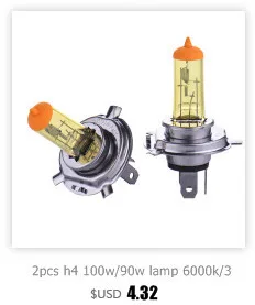 2 шт. h4 100 Вт/90 Вт светодиодные лампы 6000 k/3000 k дневные ходовые огни 12v белый/желтый Противотуманные фары лампы фар автомобиля Бег огни