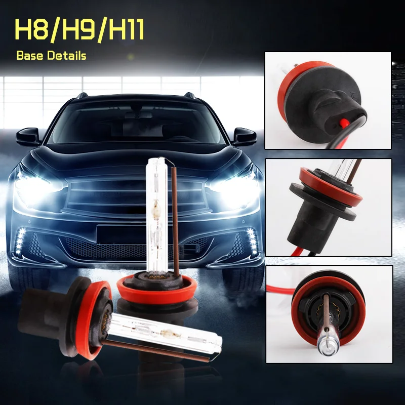 Ксеноновые лампы H8 H9 H11 HID белые замена 3000K 12000K 12 В 55 Вт автомобильные фары