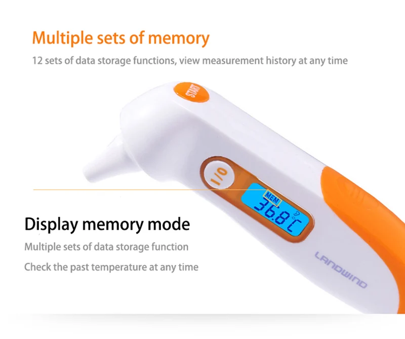 Landwind Muti-функциональный Детский/Взрослый Цифровой термометр инфракрасный Лоб тела термометр пистолет ЖК-прибор для измерения температуры