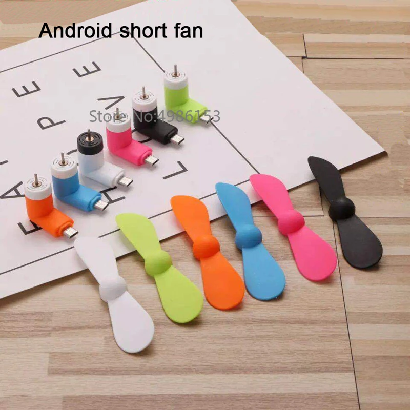 Популярная Мини переноска l типа Электрический вентилятор Android plug летняя