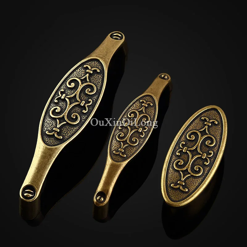 

Vintage Style 10PCS Zinc Alloy Furniture Handles Door Handle European Antique Cupboard Drawer Kitchen Cabinet Pull Handles Knobs