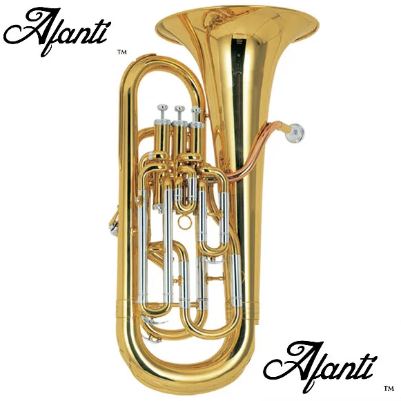 Профессиональная и мельхиоровая труба euphonium с четырьмя поршнями(AEP-1150